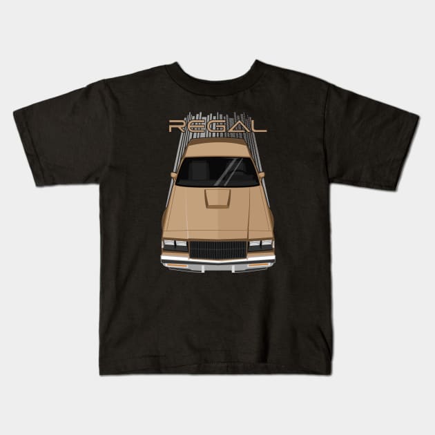 Buick Regal 1981-1987 - brown Kids T-Shirt by V8social